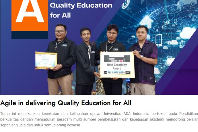 Agile in delivering Quality Education for All